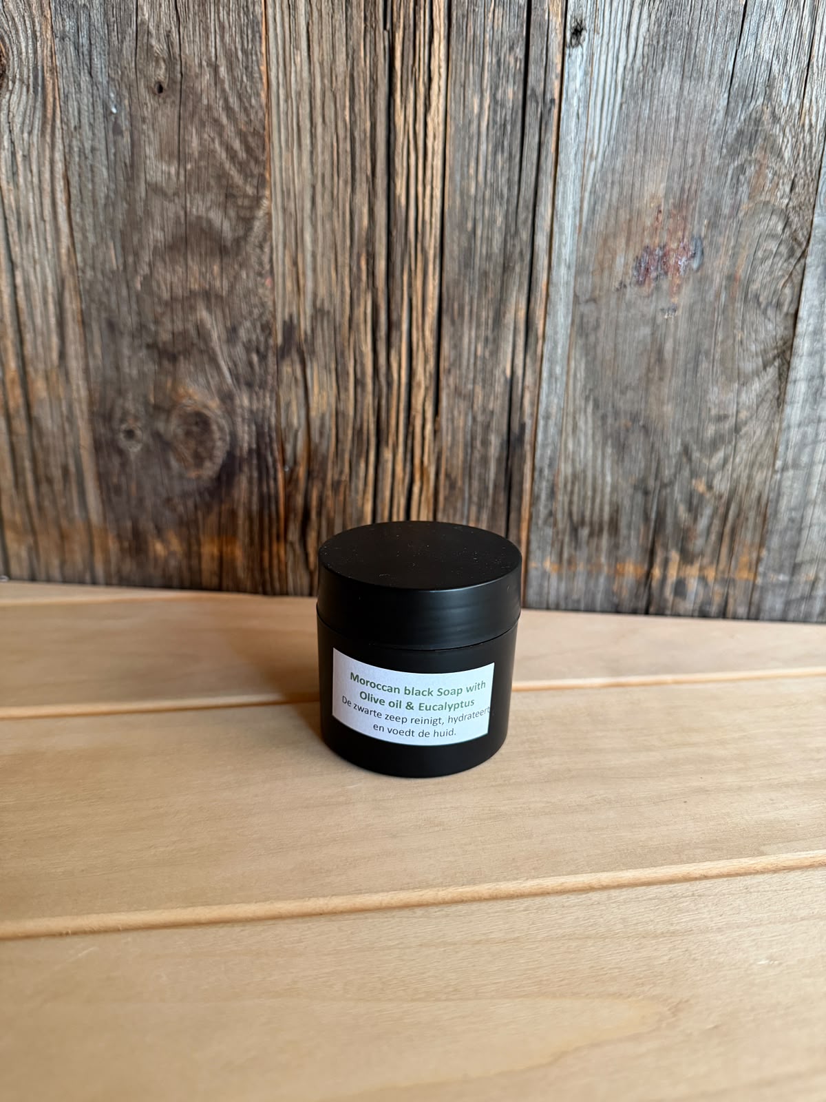 Marokkaanse Zwarte Zeep – Olijfolie & Eucalyptus